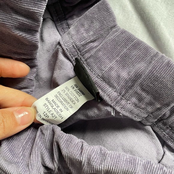 Corduroy purple straight leg pants! - Picture 3 of 4